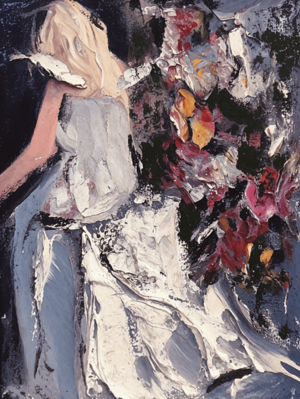 Bride & Bouquet Study